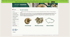 Desktop Screenshot of muzeum.geology.cz