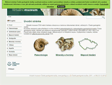 Tablet Screenshot of muzeum.geology.cz