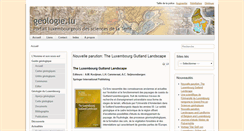 Desktop Screenshot of geology.lu